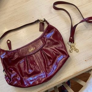 Coach Ashley Patent Leather Hobo Purse F20462